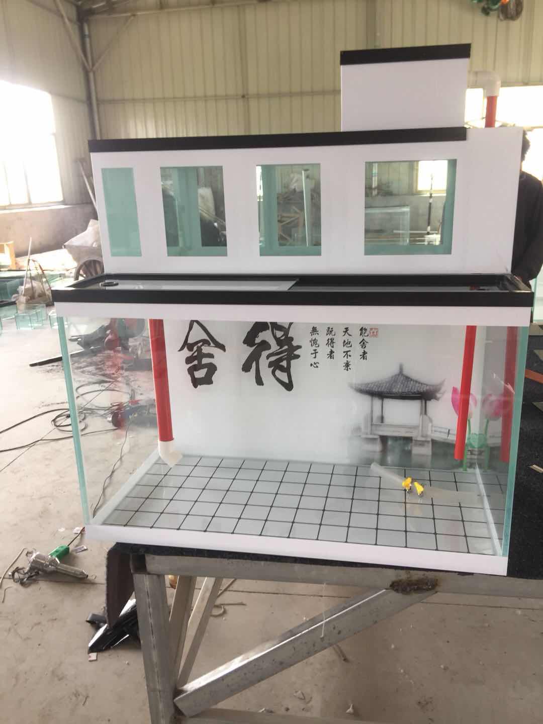 定做超白鱼缸外置上滤缸 顶滤缸金晶玻璃鱼缸水草缸超白龟 海水套 Изображение 1 定做超白鱼缸外置上滤缸 顶滤缸金晶玻璃鱼缸水草缸超白龟 海水套 Изображение 1