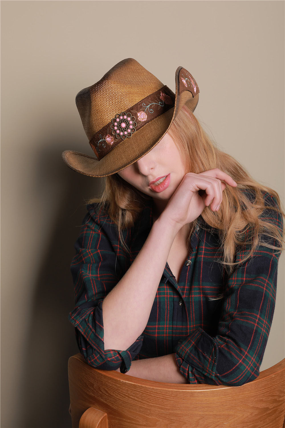 春夏季男女大沿大檐西部牛仔帽户外骑马帽沙滩防晒太阳帽硬草帽