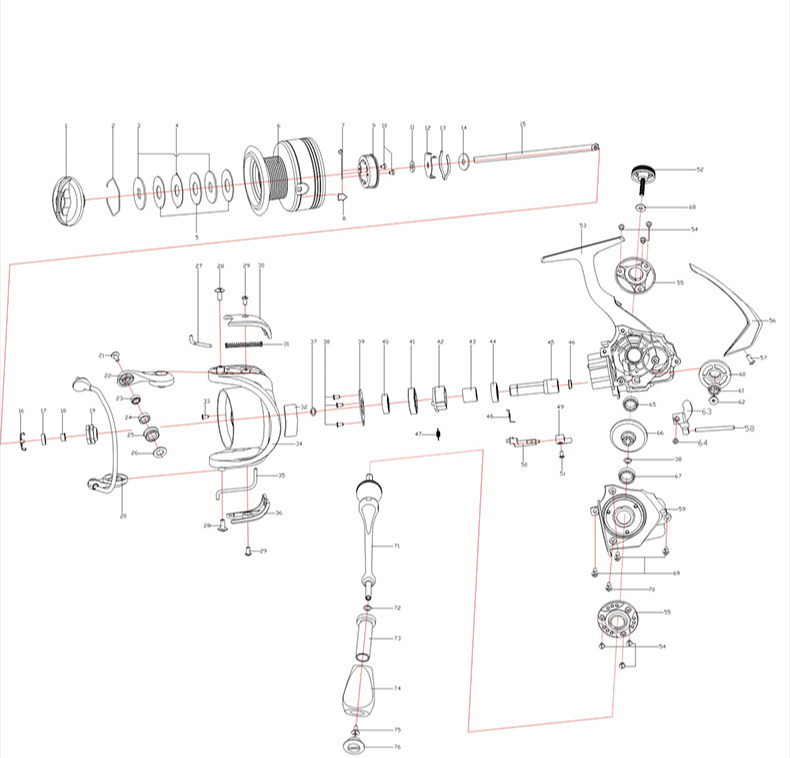 钓之屋全金属路亚专用双线杯马口纺车轮1000型远投微物斜口浅线杯