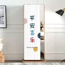 Mirror shielding curtain curtain curtain blocking cloth cloakroom bookshelf dust curtain track dressing table small cabinet sundries curtain