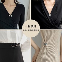 Pants head elastic buckle adjustable big change small artifact jeans button no punch pants big fixed buckle collar big