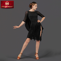 Amy dance clothes Latin dance tassel dress sexy split professional just practice clothes adult Latin dance clothes