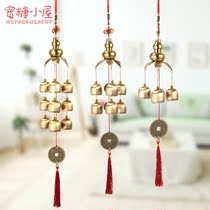Copper gourd wind chimes pendant Pure copper bell wind chimes pendant Creative gifts company Home accessories doorbell housewarming supplies