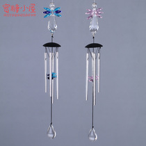 Crystal angel wind chimes hanging small fresh home decoration wall hanging creative girls gift showy aluminum rod wind chimes
