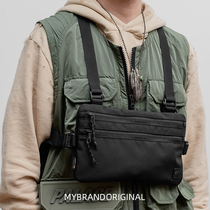 MYBRANDORIGINAL Ballistic Nylon Square Pack Tactical Functional Pack Genderless Casual Black Pack Tide D3025