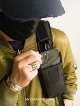 MYBRANDORIGINAL Ballistic Nylon Mobile Phone Bag Machine Carabiner Small Bag Genderless Phone Case Q4022