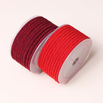 Milan line 4mm hand woven jewelry line Bracelet necklace Red rope Hand rope Braided rope pendant Lanyard diy material