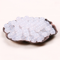 White Manau Loose Beads Round Beads Diy Hand Woven Wearing Bracelet Crystal String Beads Handstring Ornament Accessories Material