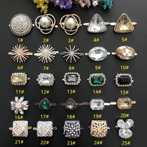 Accessories on female colander toe buckle detachable flower accessories metal rhinestone accessories