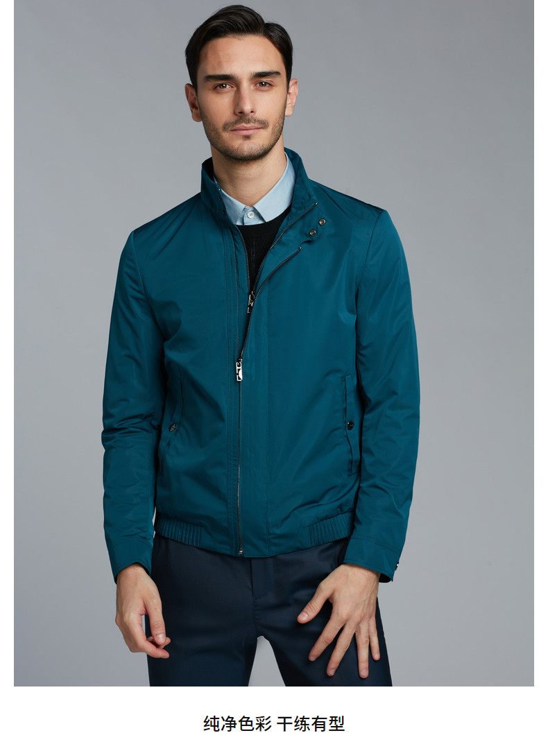 k-boxing/劲霸双拉链纯净色彩茄克