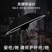 Left all fully automatic umbrella sturdy reverse Umbrella mens oversize folding female car carrying rainstorm special