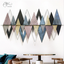 Living room sofa background wall decoration pendant European light luxury wall decoration creative wrought iron wall decoration