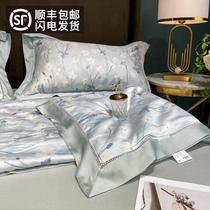Roland home textile 100 Lenzing pure Tencel air conditioning thin quilt summer quilt Summer cool quilt sheets pillowcase four-piece set