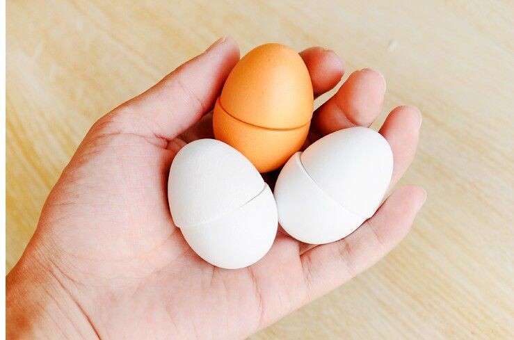 迷你仿真鸡蛋木制儿童玩具 早教益智木头过家家玩具1-2-3-4-5-6岁