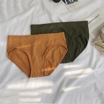 Solid color antibacterial sports wind womens summer panties high waist black mid-waist belly summer briefs two pack women