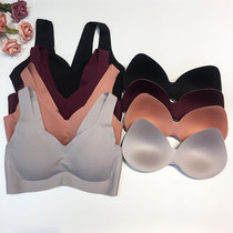 New trace-free underwear steel-lap vest sleep bras gather small chest thin stealth-button sports underwear