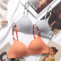 Ultra thin lingerie female suit French style bra thinner to gather small breasted sexy triangle cup breathable bra with a small summer