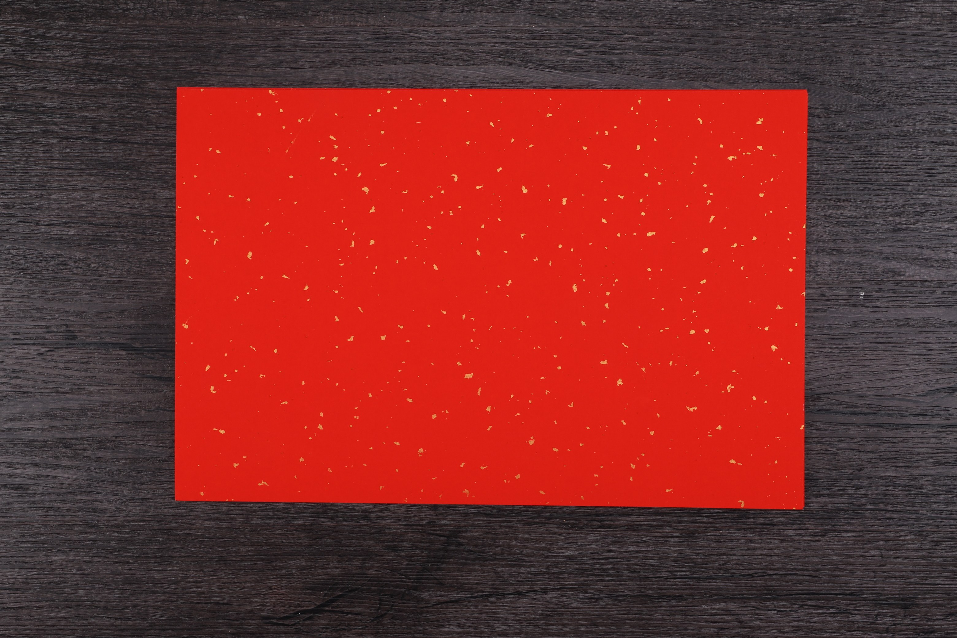 红色卡纸洒金正方形大加硬作品宣纸斗方硬卡对联金箔红纸新年书法