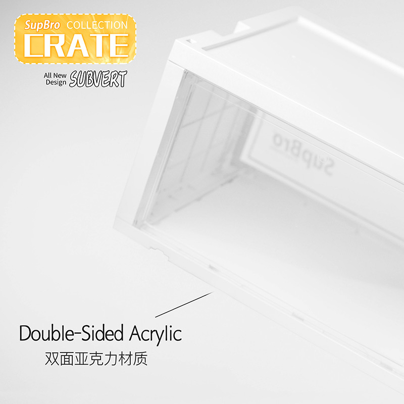 supbro limited edition shoe box sneakers transparent led light sound control luminous high-end anti-oxidation acrylic storage box