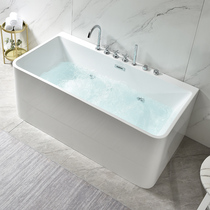 Acrylic Day Style Minjuku Independent Small Family Type Surf Massage Thermostatic Rectangular Bathtub Home Toilet Tub