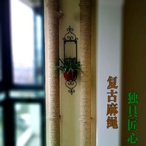 Creative drawstring strong family clothes rope binding rope pipe decoration bag Post hemp rope versatile practical Leisure