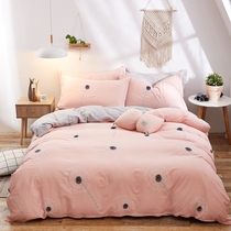 Printed simple multi-piece sheet cotton quilt cover bedding cotton four-piece cotton cotton student quilt cover