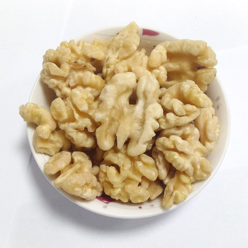 新货山西野生去皮衣原味生核桃仁肉500g熟山黑散装批发脱皮核桃仁