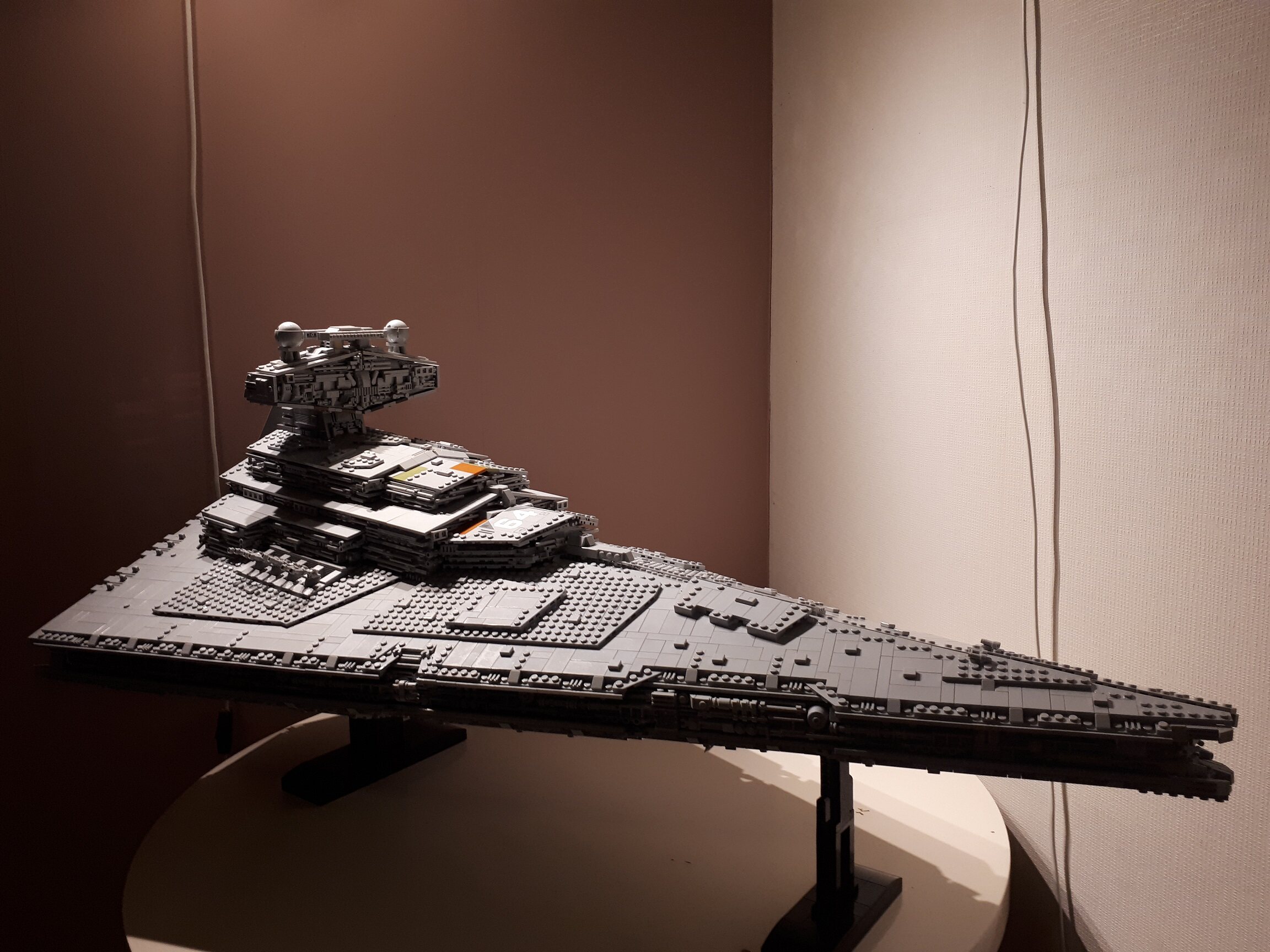 moc9018 stardestroye 星际帝国歼星舰 侵略者飞船难度拼插模型