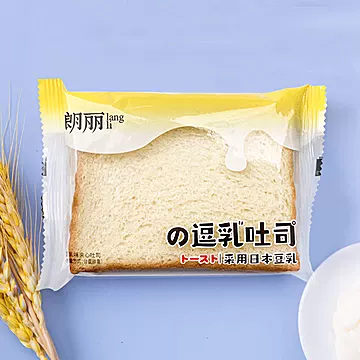 朗丽豆乳夹心吐司面包750g