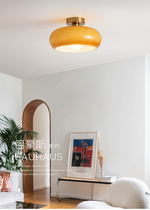 Bauhaus retro glass ceiling lamp Japanese-style entry porch lamp cloakroom lamp medieval corridor aisle balcony lamp