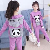 Girls Set Spring and Autumn 2021 New Childrens Suit Girl Clothes Childrens Women Primary School Three Piece Set