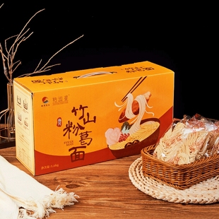 转运星竹山粉葛面1.6kg 口感顺滑营养快煮火锅拌面早餐食用面条