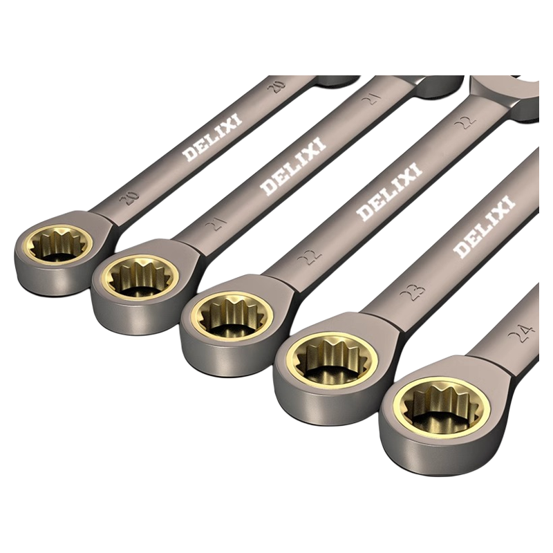 德力西两用快速棘轮扳手省力自动梅花开口13快轮工具大全