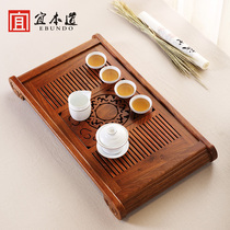 Rosewood solid wood drawer tea tray chicken wing wood log Tea Sea drainage kung fu tea set water storage small tea table