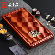 Yimen Road Rosewood whole solid wood tea tray sandalwood Tea Sea drainage tray kung fu tea set small tea table