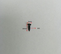 Hardware accessories screws 3x10 flat head phillips screws M3 flat head screws Environmental protection electroplating black screws 300