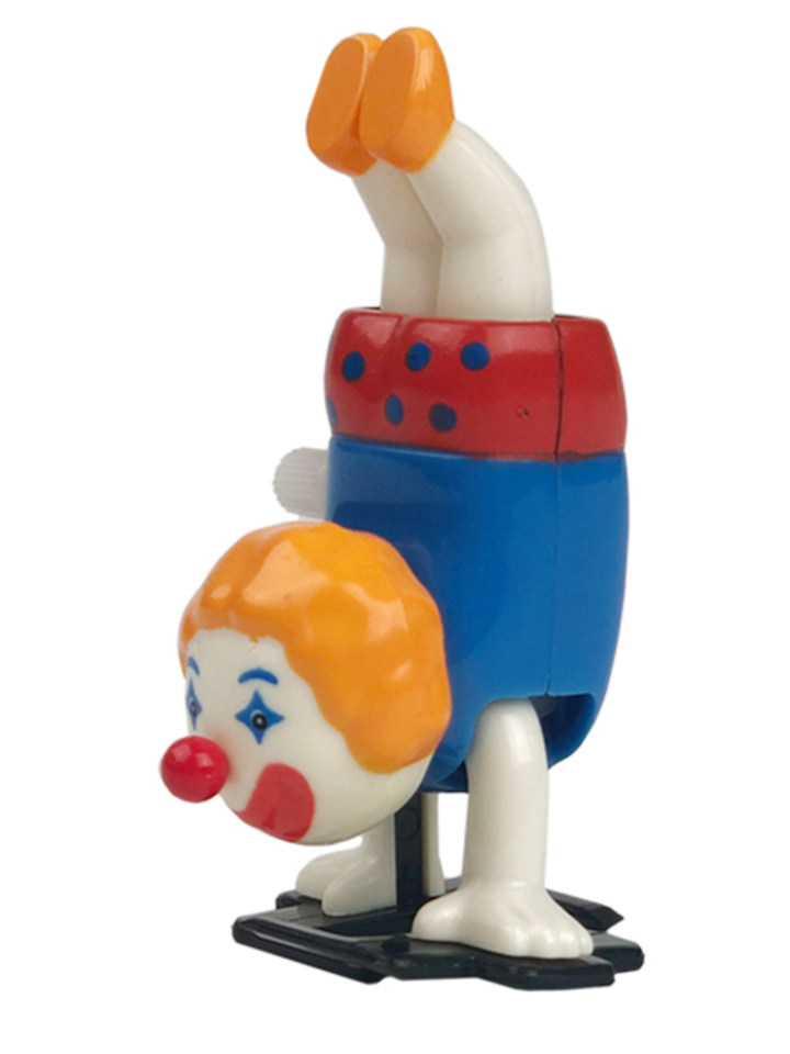 香港hans倒立小丑发条玩具
