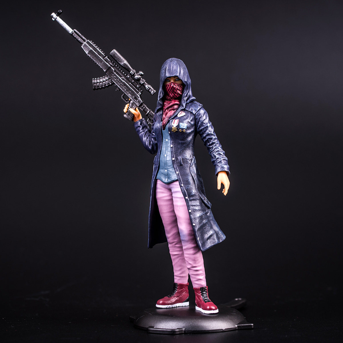 绝地求生手办大吉大利今晚吃鸡98k黑衣款人物手办模型公仔摆件