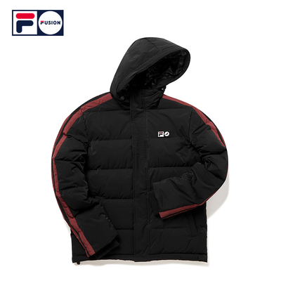 FILA FUSION斐乐STAPLE2019冬季新款运动梭织连帽羽绒服男女同款