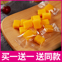 Mango fudge Mango cake Blueberry fruit juice net brown sugar snack Mango sugar fudge small square 500g