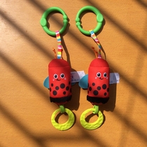 Foreign trade export single cute seven-star ladybug wind chimes sound baby car bed hanging crisp car pendant