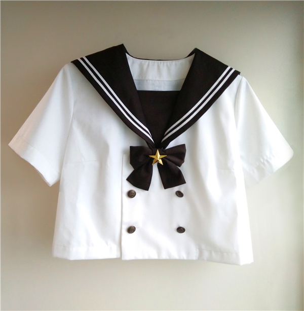 loewea貨 現貨 已補貨 巧克力與星星原創夏服中間服 jk制服茶白 loewea貨