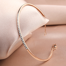 18K rose gold diamond bracelet Exquisite diamond bracelet custom platinum fashion leisurely send girlfriend counter