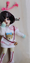 (Sold out) BOBMI 6 points YOSD BJD baby clothes daily hoodie --- powder bear