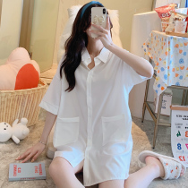 Sleepwear Sleeping Skirt Woman Summer Short Sleeve Snowspinning Ice Silk Sexy 2021 Cute Spring Autumn Winter Net Red Bursting home clothes