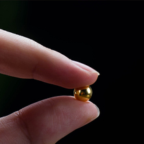 Buddhist supplies-stored for Manza plate supplies 925 sterling silver gold-plated polished round beads without hole beads (pieces)