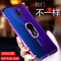 OPPOA11X phone case A11 transparent Allx purple opopopa with drill coat 0opo Big Red soft female Protective case