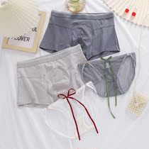 Pure cotton underwear gift box for boyfriend and girlfriend couple underwear light luxury women regret hot mens mid-waist boxer