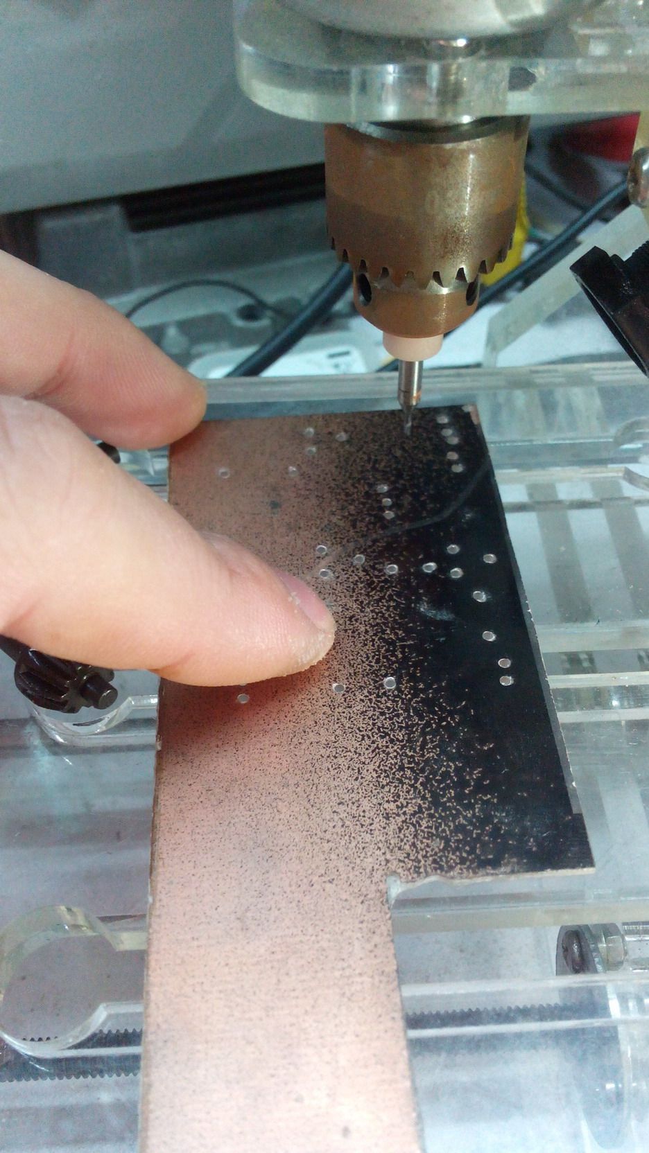 包邮!火影激光pcb打印机含钻孔钢网diy电子制作3轴