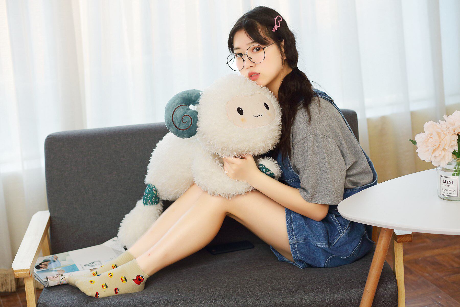 绵羊布娃娃大号公仔毛绒玩具羊玩偶女生山羊生日礼物送女生小羊羔_淘